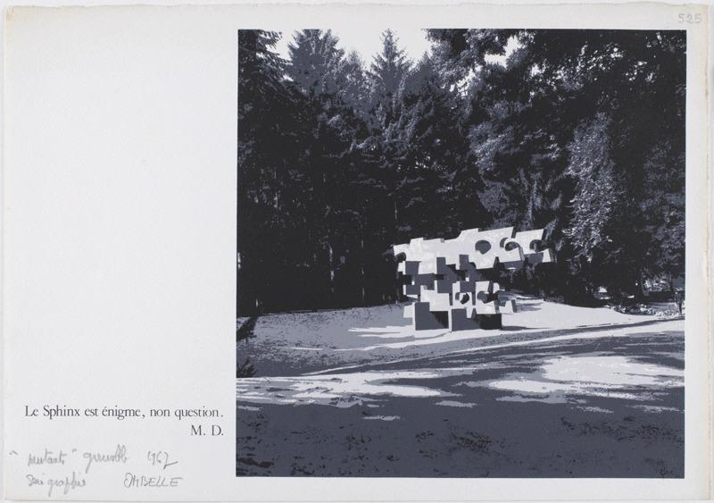 Cahier ombelle : 'Mutants' Grenoble 1967 / Sérigraphie / OMBELLE (Titre inscrit sur l'oeuvre) ; Mutants (Titre inscrit sur l'oeuvre)