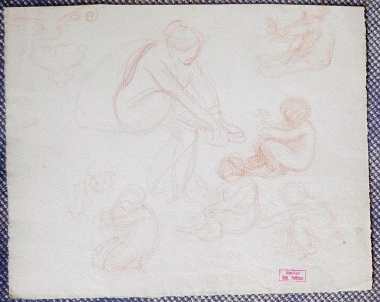 Etude à 6 personnages (Fleur au revers)