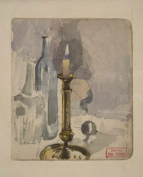 Le Soir (cat Centenaire) ; Nature morte au bougeoir (cat Centenaire) - ex libris