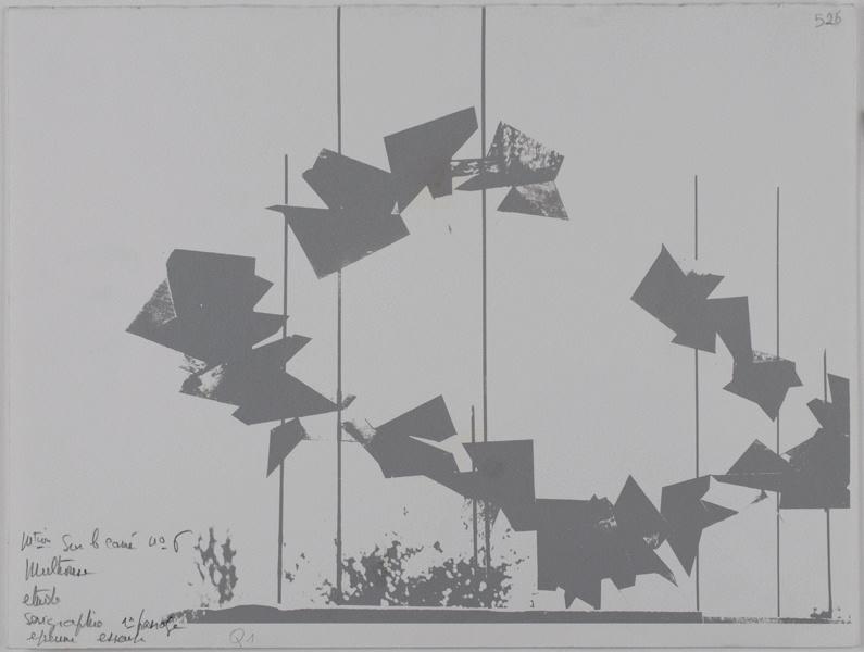 Cahier ombelle : M[odula]tion sur le carré n°6 / Mulhouse / étude / sérigraphie 1er passage / épreuve essai