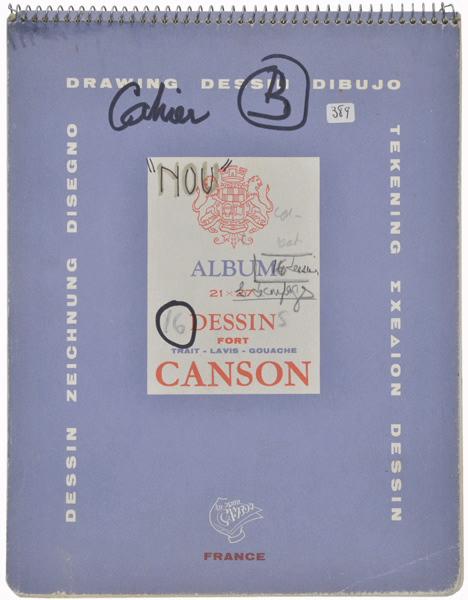Cahier B 'NOU' / contient 16 dessins & découpages