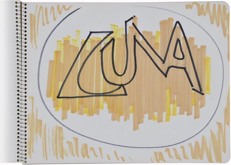 Cahier B 'NOU'  / contient 16 dessins & découpages, 11 ; Luna