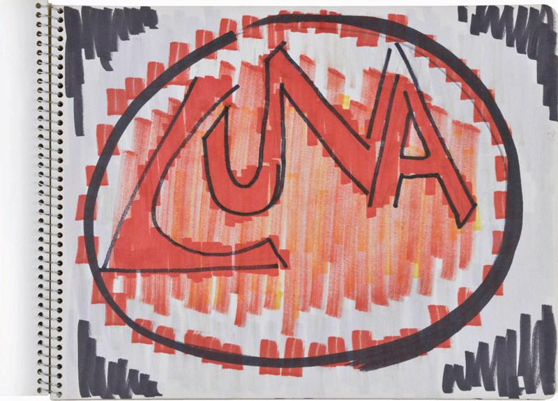 Cahier B 'NOU'  / contient 16 dessins & découpages, 10 ; Luna