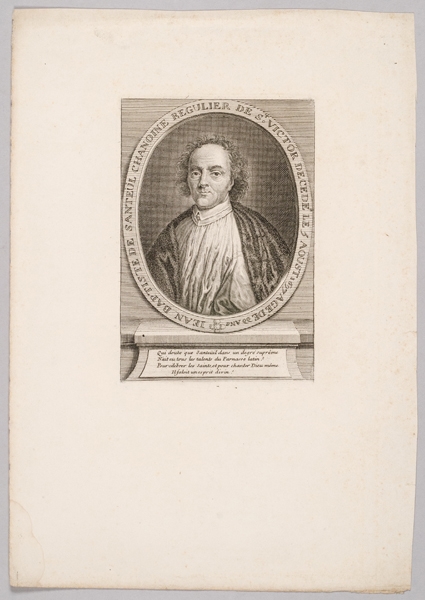 Jean Baptiste de Santeül, Chanoine régulier de St Victor