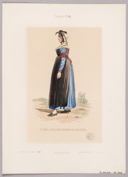 Femme des environs de Mâcon ; Musée de Costumes