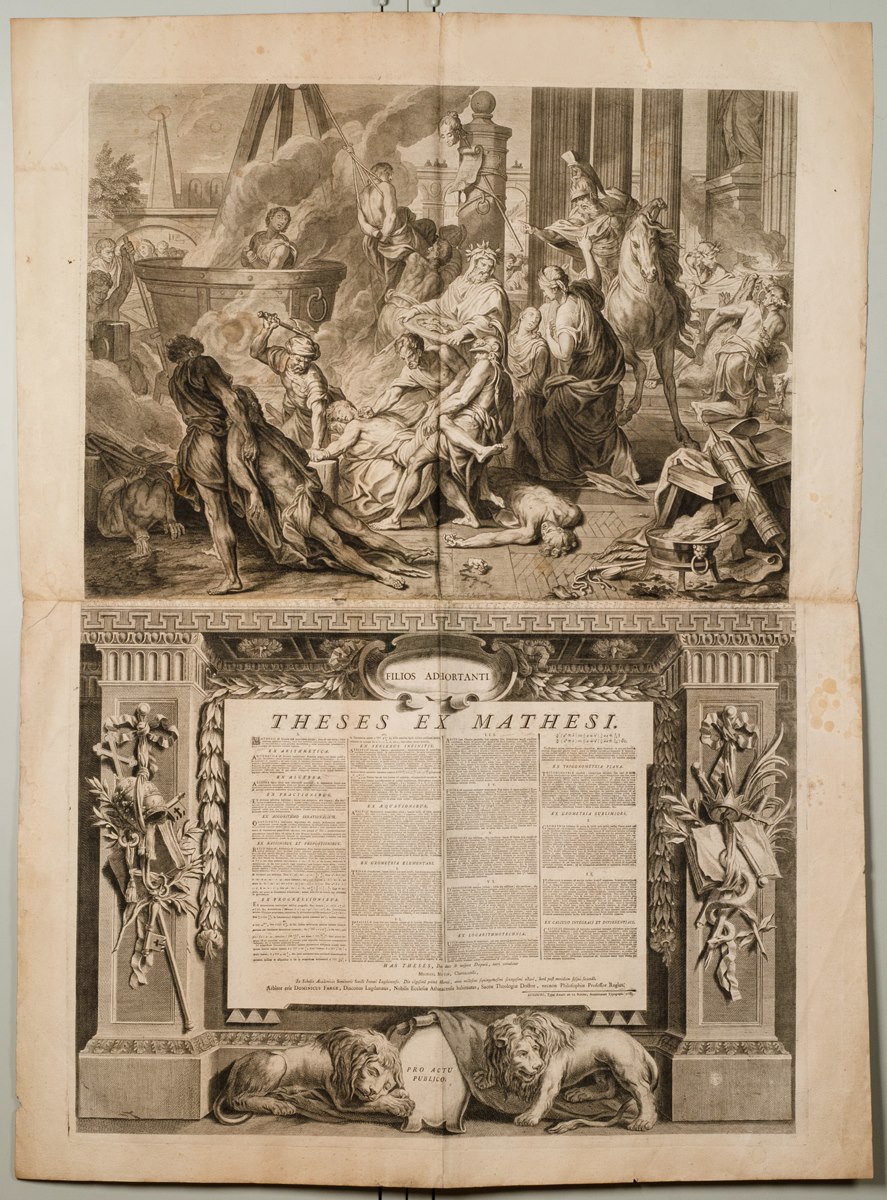 Thése de mathématiques ; Martyr des sept maccabées