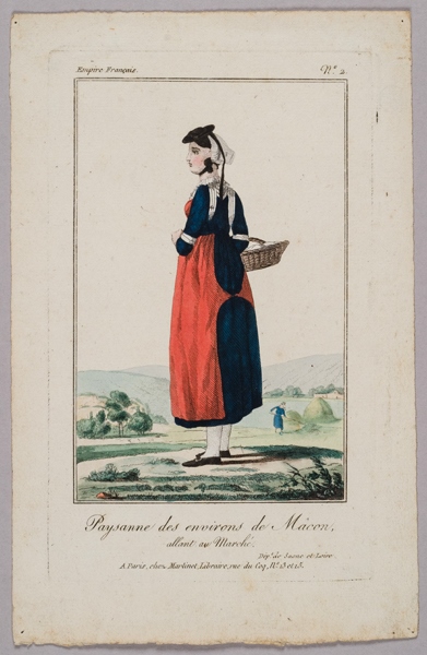 Paysanne des environs de Mâcon, allant au Marché