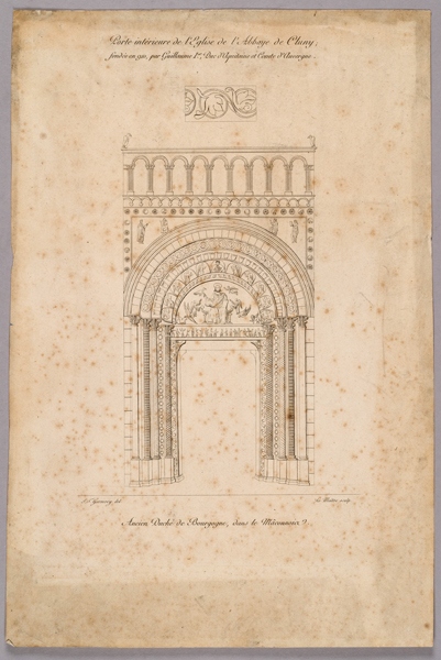 Porte intérieure de l'Eglise de l'Abbaye de Cluny