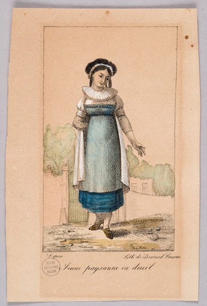 Jeune paysanne en deuil