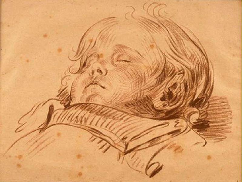 Enfant couché et endormi