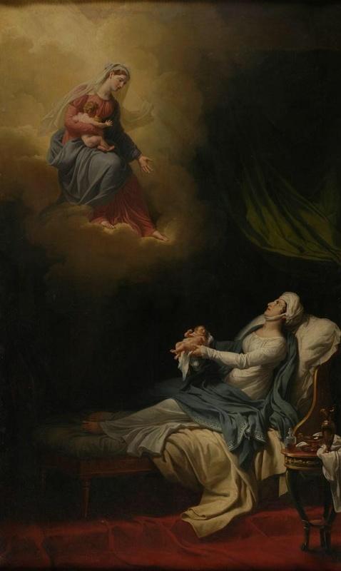 La marquise de Louvois confie son fils à la Vierge