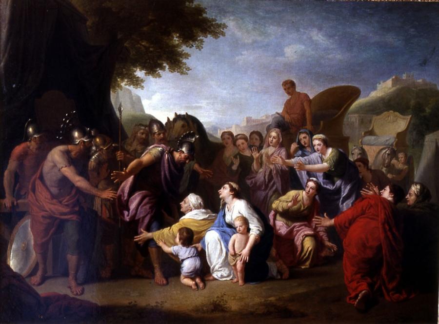 Coriolan supplié par sa femme et sa mère