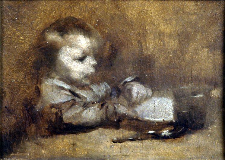 Enfant déjeunant
