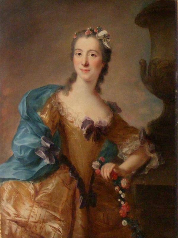 Portrait de Madame du Boccage ; Portrait de dame en Flore