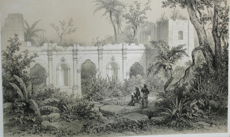Les missions du Paraguay. Eglise inachevée de la mission de Jésus. (planche de l'Atlas du Paraguay de 1861. 3ème livraison).