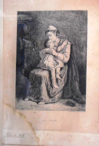 Baiser d'une mère