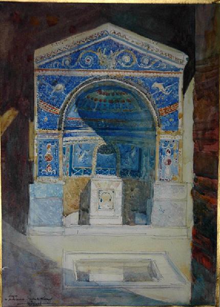 Pompéi, fontaine de la maison des savants