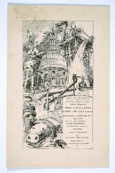 Menu du 12 février 1910