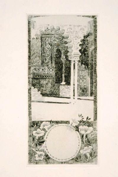 Alcazar de Séville, couverture du catalogue de l'exposition de 1909