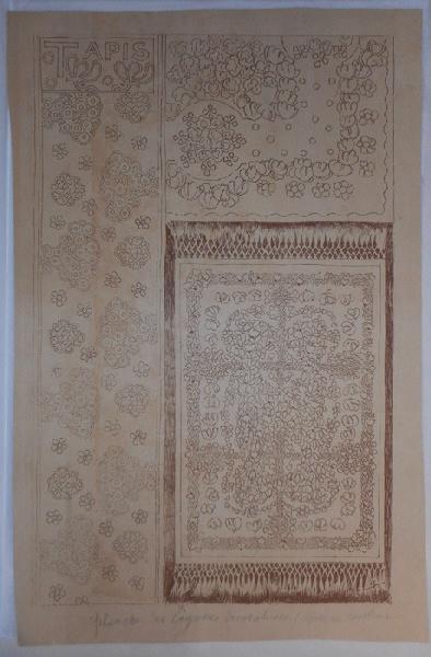 Planche 'Tapis' des Esquisses décoratives