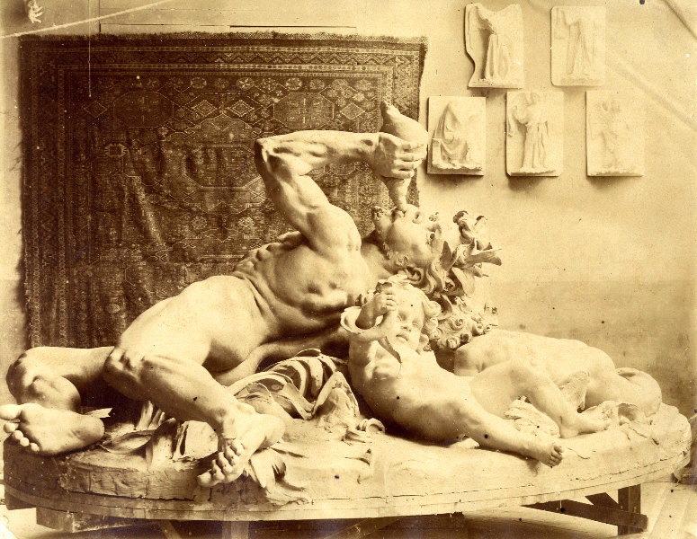 Triton et enfant (n° d'inventaire inscrit au crayon de papier, au dos de l'oeuvre.)