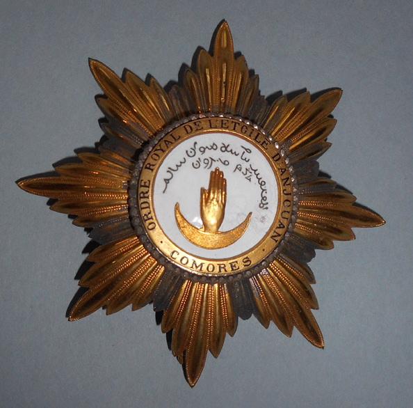 Plaque Grand-Croix de l'Etoile d'Anjouan