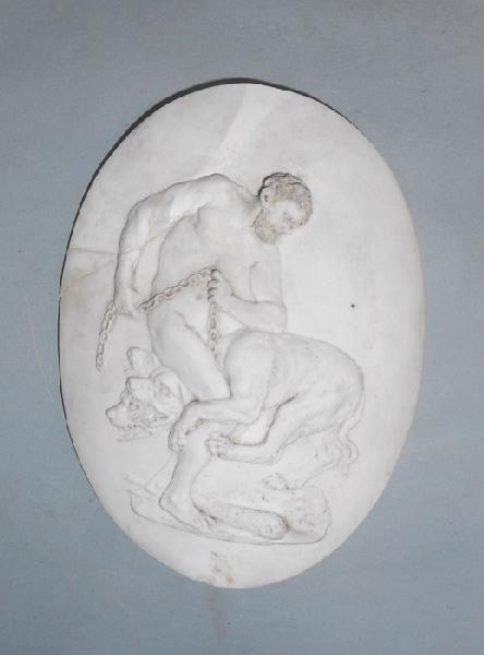 Hercule enchainant Cerbère