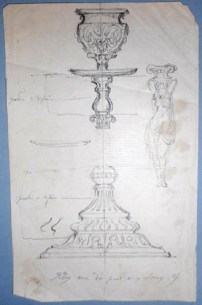 Esquisses d'un élément architectural