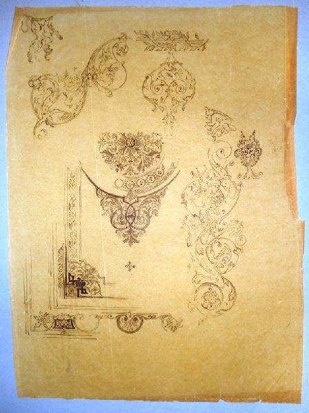 Ornements décoratifs et végétaux