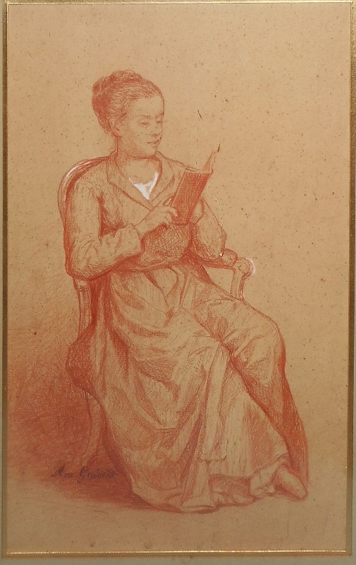 Jeune femme lisant