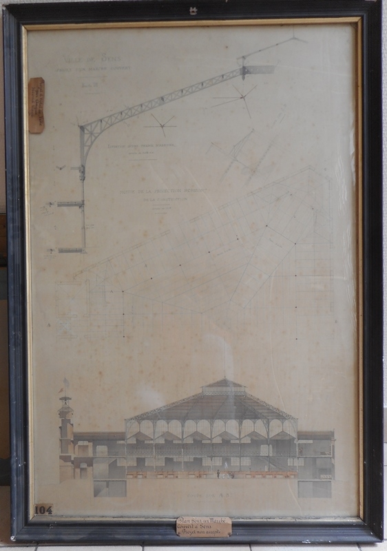 Projet d'un marché couvert pour la ville de Sens et non accepté