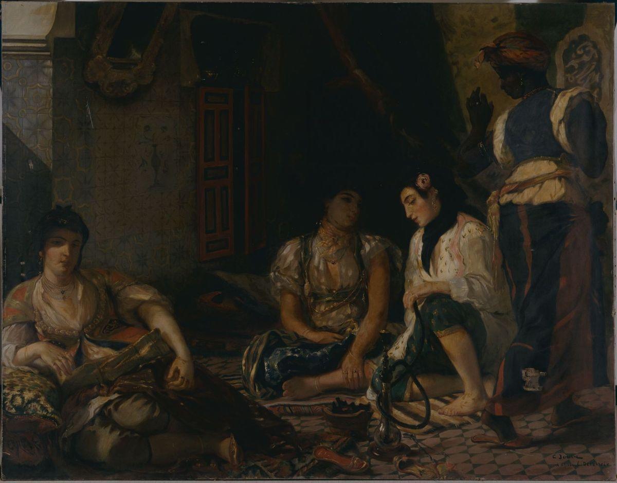 Scène algérienne, femmes d'Alger (d'après Eugène Delacroix)