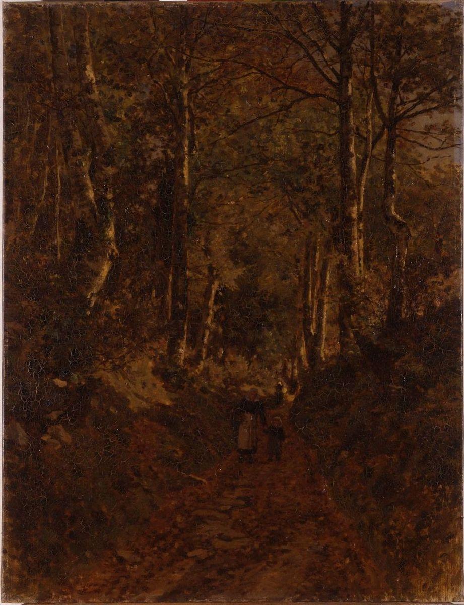 Chemin sous bois à Bannalec