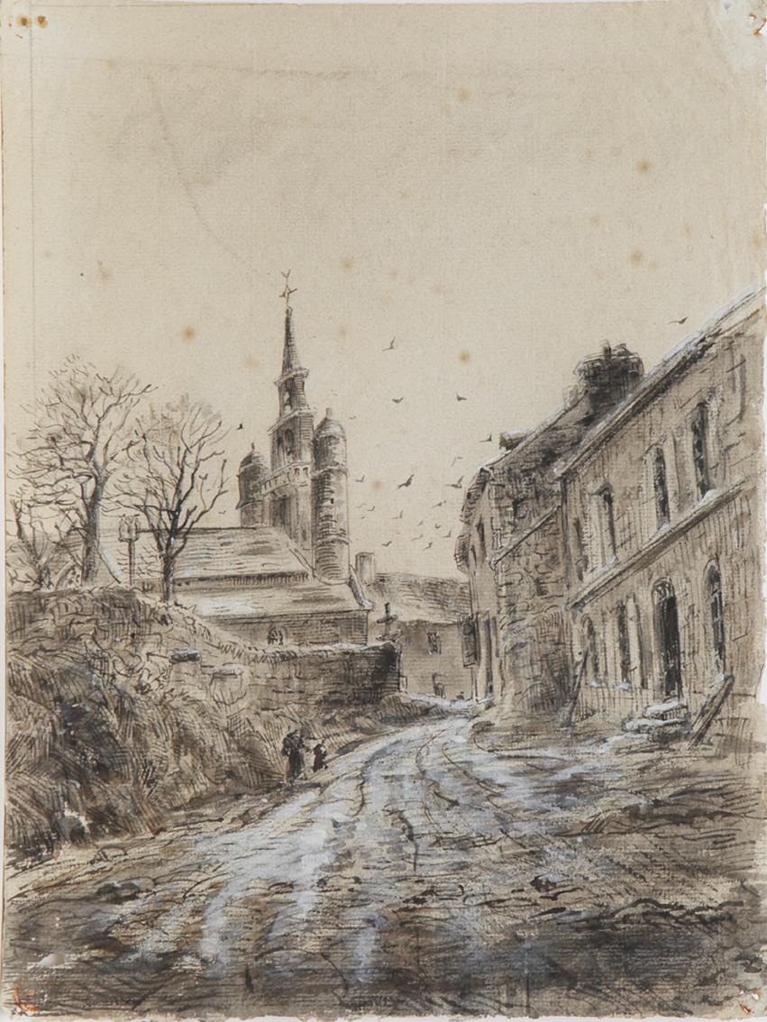 Vue de Lézardrieux en hiver