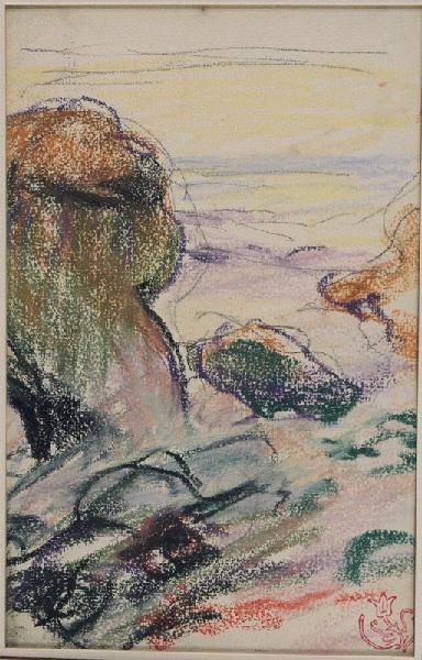 Paysage breton, rochers