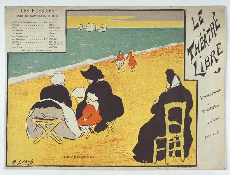 Programme du Théâtre libre : Les Fossiles