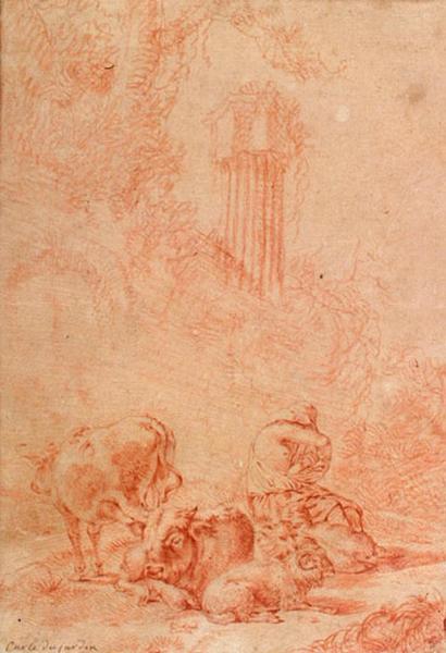 Animaux dans un paysage