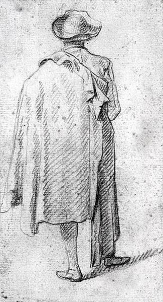 Homme debout vu de dos