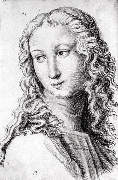 Etude d'un visage de jeune homme