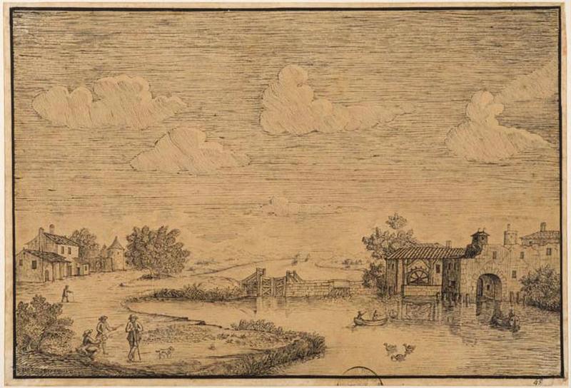 Paysage avec figures