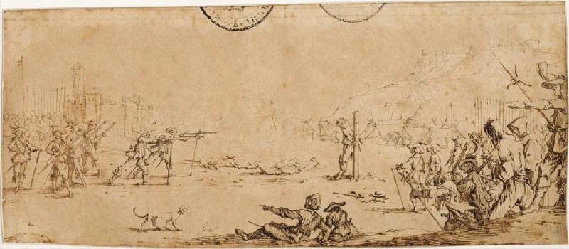 Homme que l'on fusille