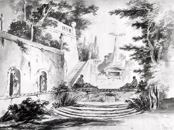 Intérieur d'un jardin