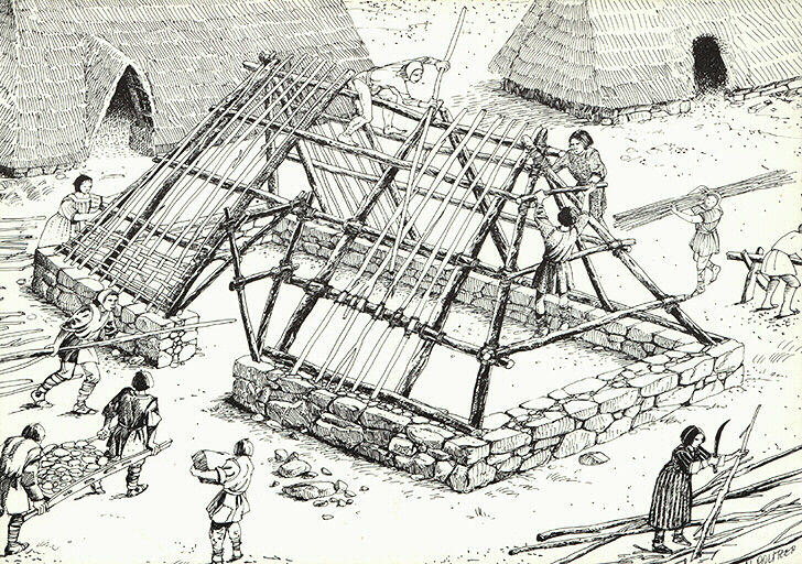 Melrand bâtiments de la ferme