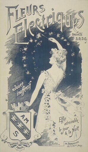 Fleurs électriques / effet / admirable / le jour / et la nuit
