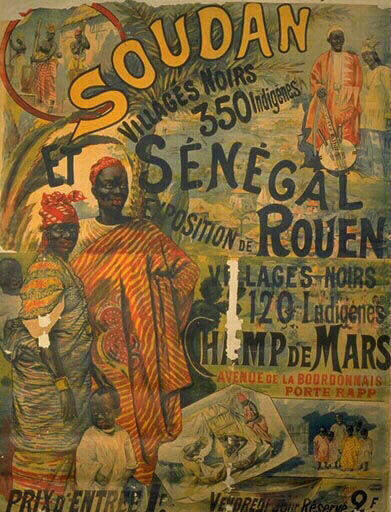 Soudan / Sénégal / exposition de Rouen / villages noirs...