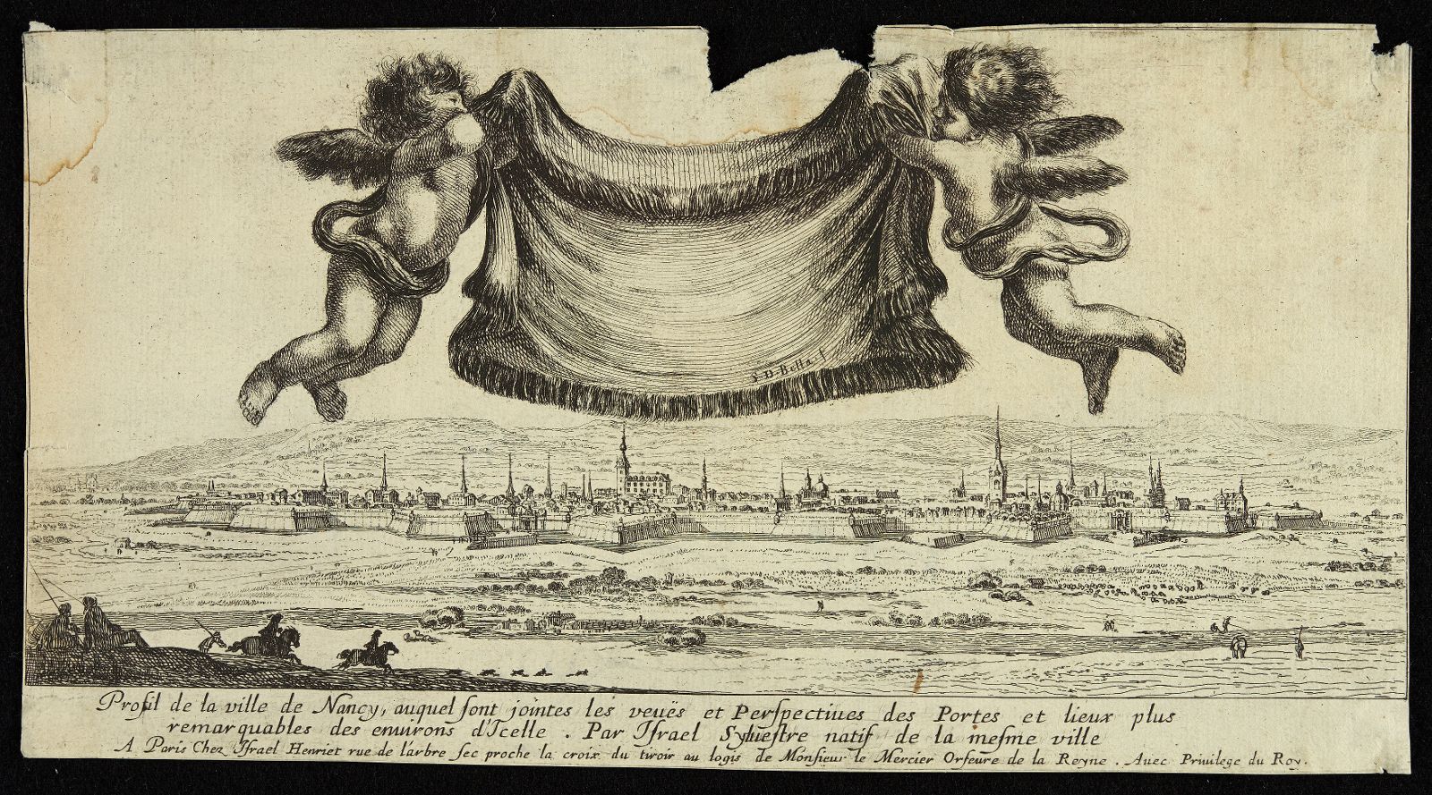 Profil de la ville de Nancy et lieux plus remarquables des environs d'Icelle (01) : Page de titre