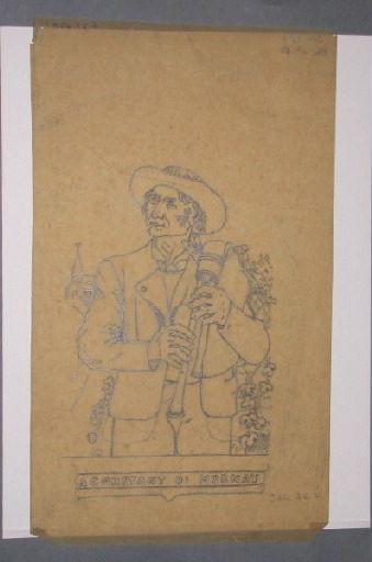 A Constant d'Mornay joueur de cornemuse (Titre factice)