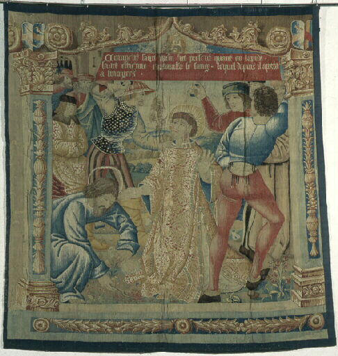 Saint Ursin recueillant le sang de saint Etienne