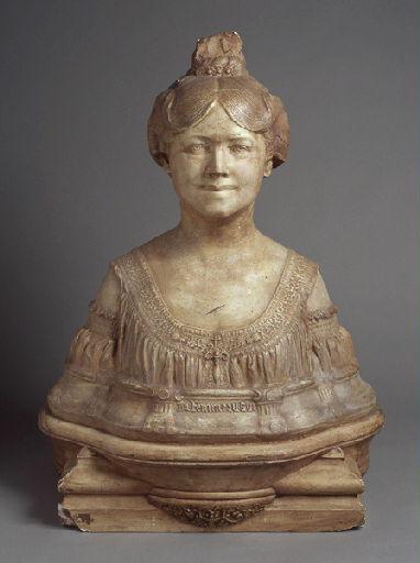 La femme au gui ; Madame Bazin (Titre factice. L'identification est donnée par le catalogue des oeuvres de Baffier conservées au musée de Nevers. )