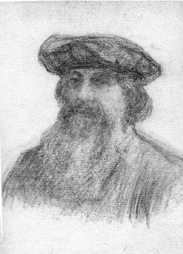 Portrait d'homme barbu en buste (Titre factice)